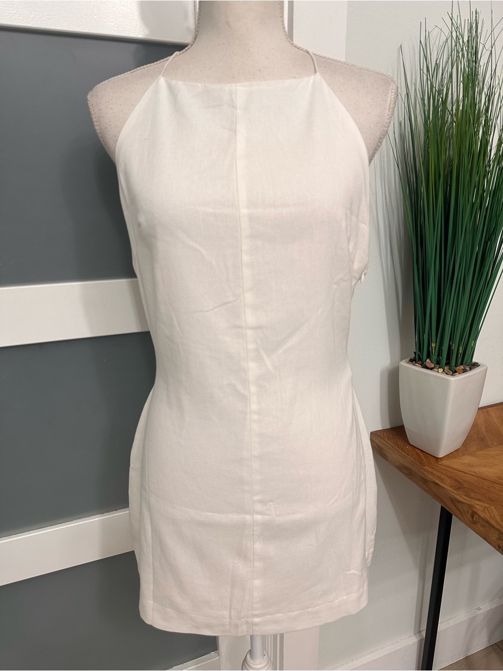 Peppermayo Ivory Again And Again Mini Dress SZ US 6 Vacation Date Night NWT - Picture 4 of 9